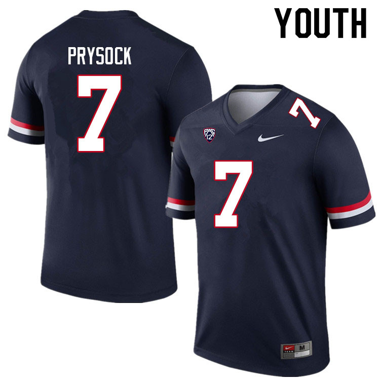 Youth #7 Ephesians Prysock Arizona Wildcats College Football Jerseys Sale-Navy - Click Image to Close
